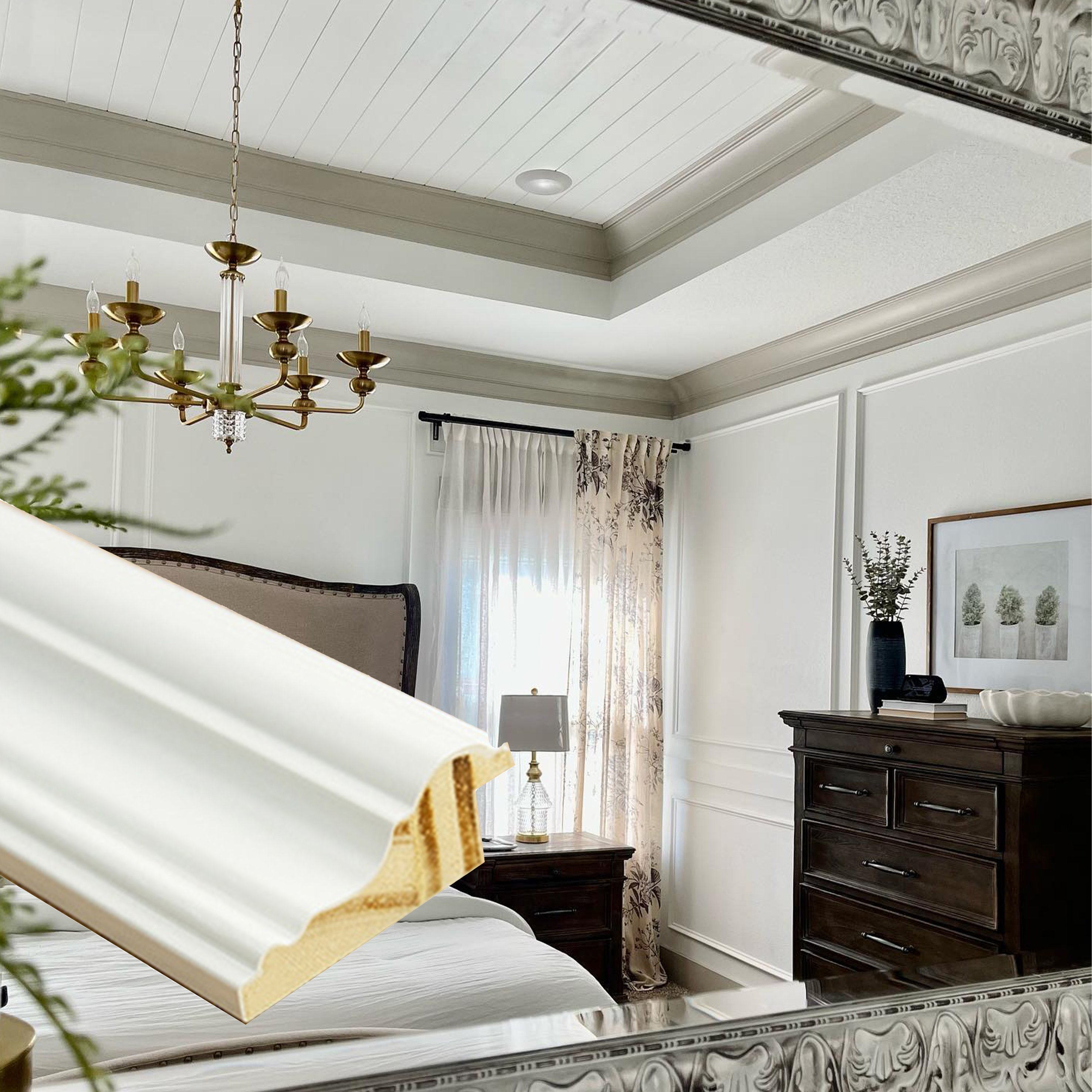 Modern Room Decoration Door And Window Trim Board Moulding Wood Frame Moulding Wall Trim