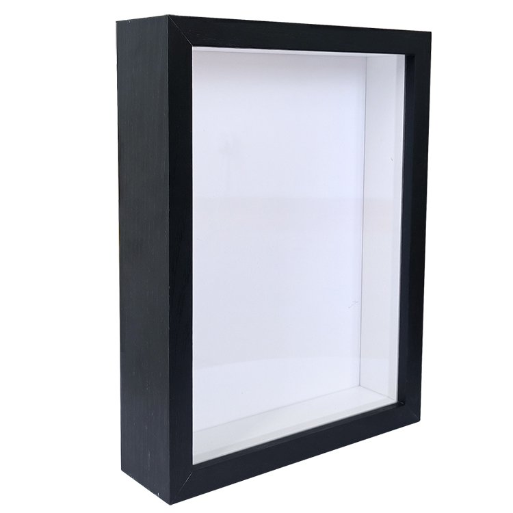 MDF Black White 3d Wall Shadow Box Frame Wholesale Resemble Shadow Box Frame