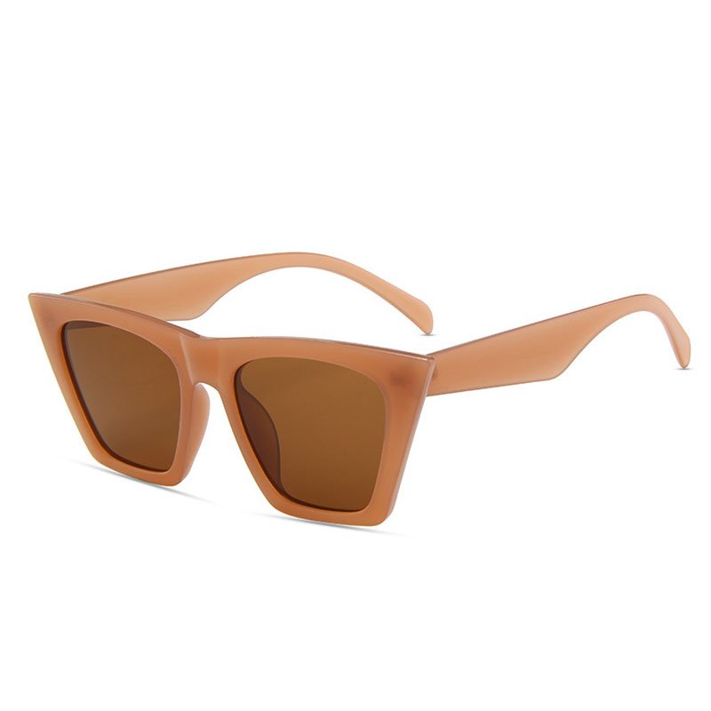 Hot style Square sunglasses show big frame cat eye sunglasses Women Men Adult Plastic Sunglasses