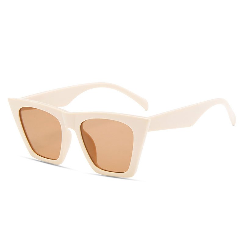 Hot style Square sunglasses show big frame cat eye sunglasses Women Men Adult Plastic Sunglasses