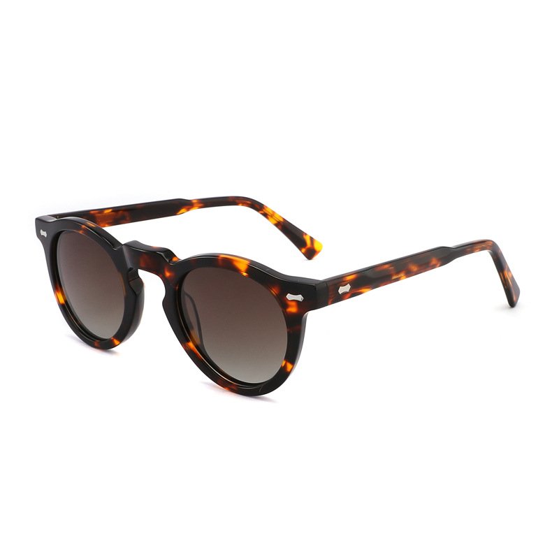 New Vintage Retro UV Protection Eyeglasses Plastic Fashionable Sun Glasses Men Women Blue Black Acetate Frames Polarized Lenses