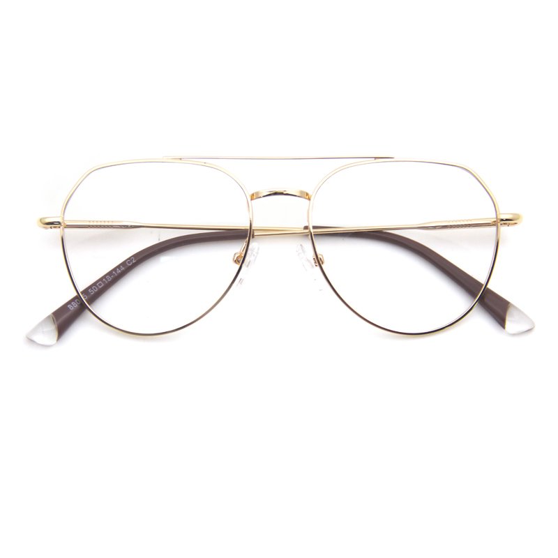 Retro Eyeglasses Optical Frames Round Vintage Computer Glasses Cut Anti Blue Light Filter Metal Glasses Eyewear