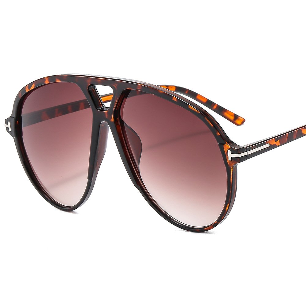 Oversized Double Bridges Pilot Men Sunglasses Fashion Brand Designer Shades UV400 Trending Custom Logo Women Sun Glasses