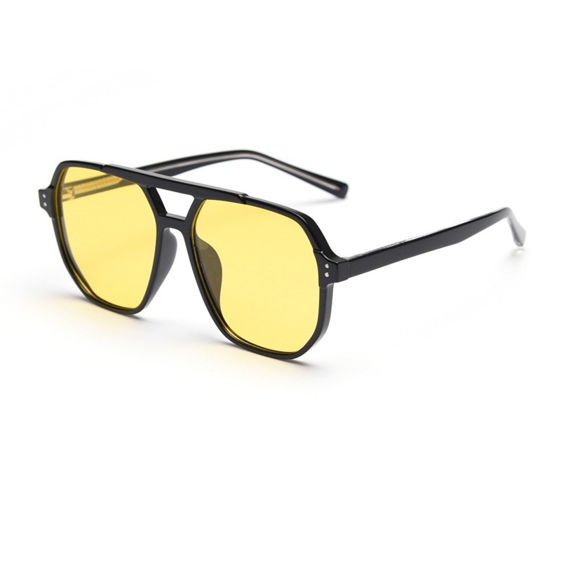 2025 Classic Retro Sunglasses Round Frame Polarized Sunglasses Men High Quality Double Bridge Sunglasses
