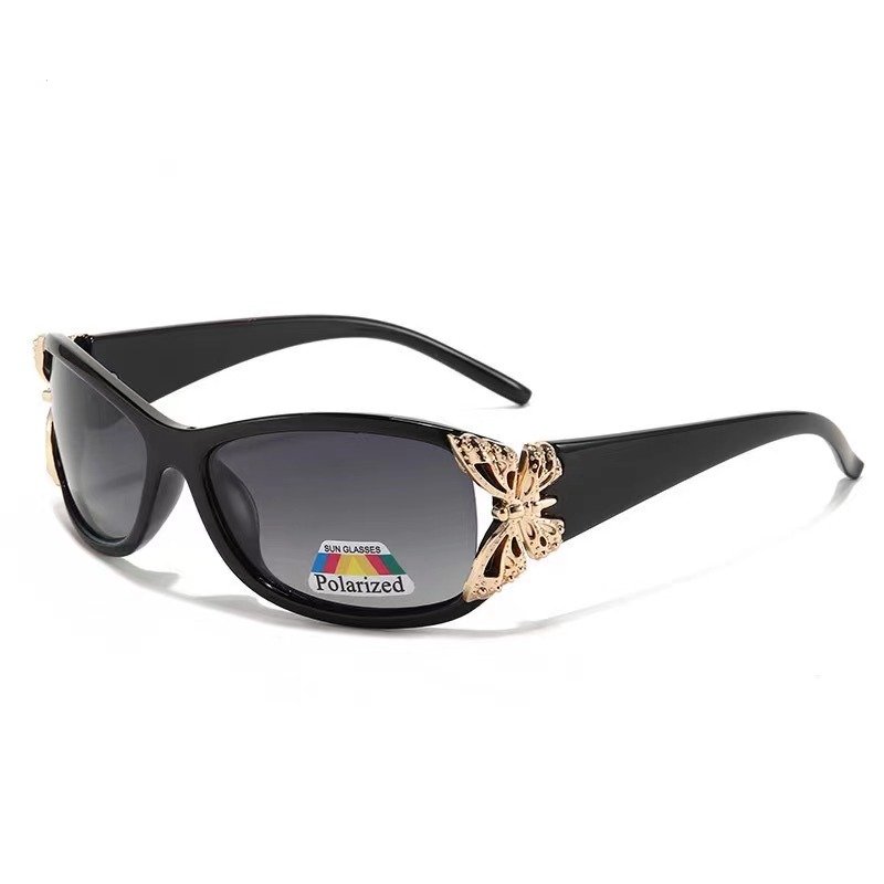 2024 Luxury Sunglasses Y2k Polarized 3d Butterfly Sunglasses Oval Leopard Print Retro Sun Glasses Uv400 Ladies Fashion Eyewear