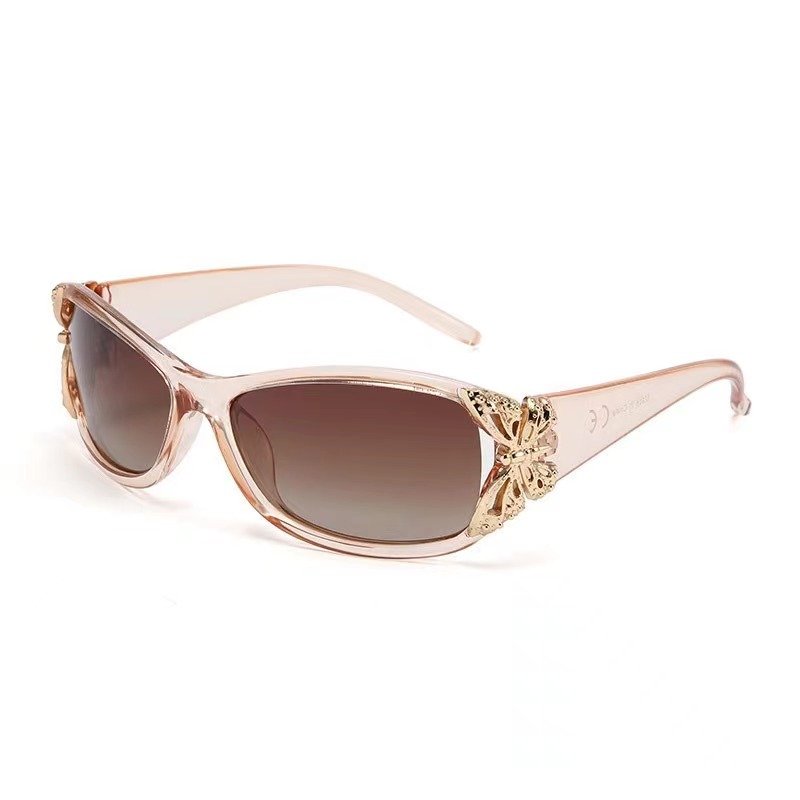 2024 Luxury Sunglasses Y2k Polarized 3d Butterfly Sunglasses Oval Leopard Print Retro Sun Glasses Uv400 Ladies Fashion Eyewear