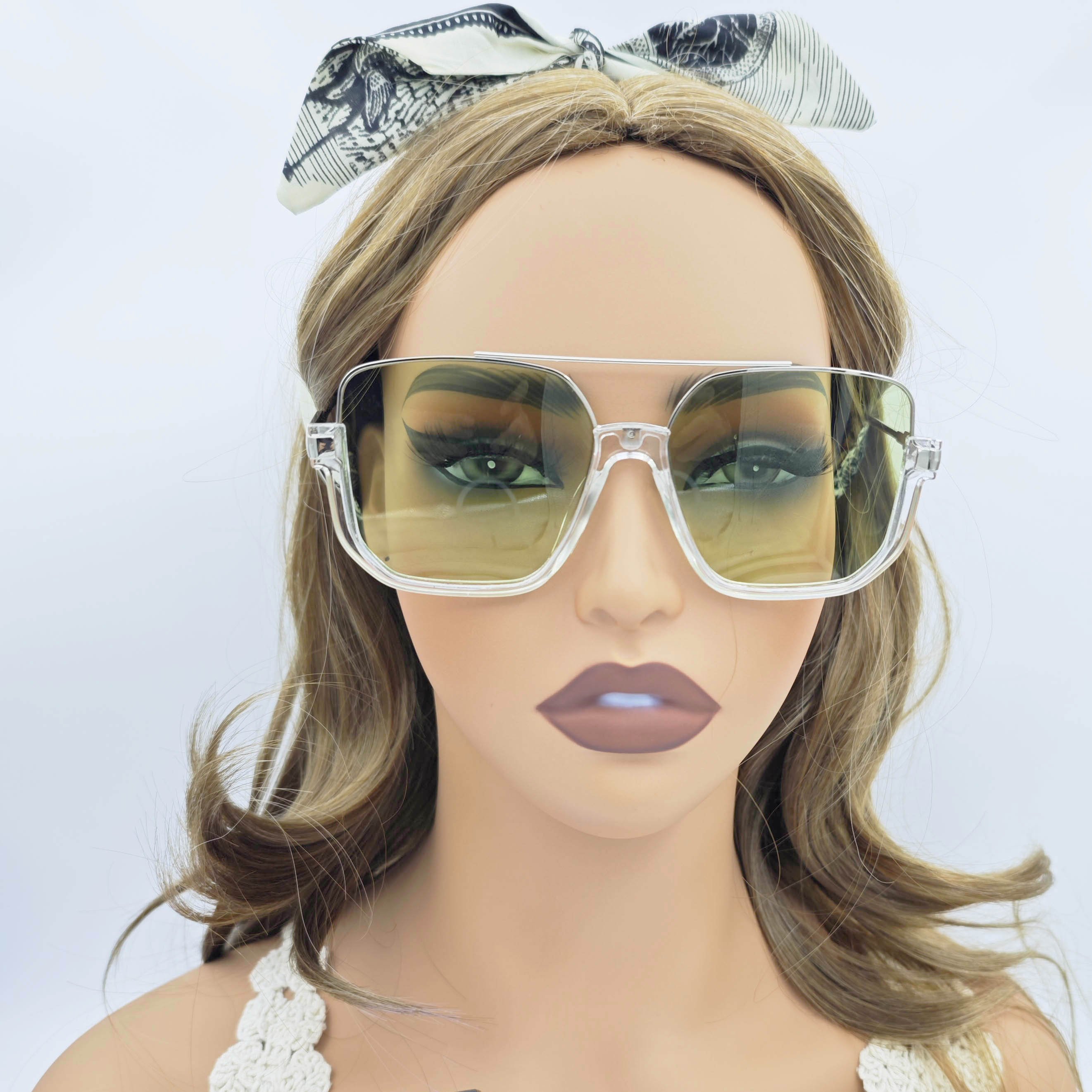 sunglasses 2024 new popular designer retro oversized metal half large frame sun glasses fashion sunshade sun eyewear sunglasses