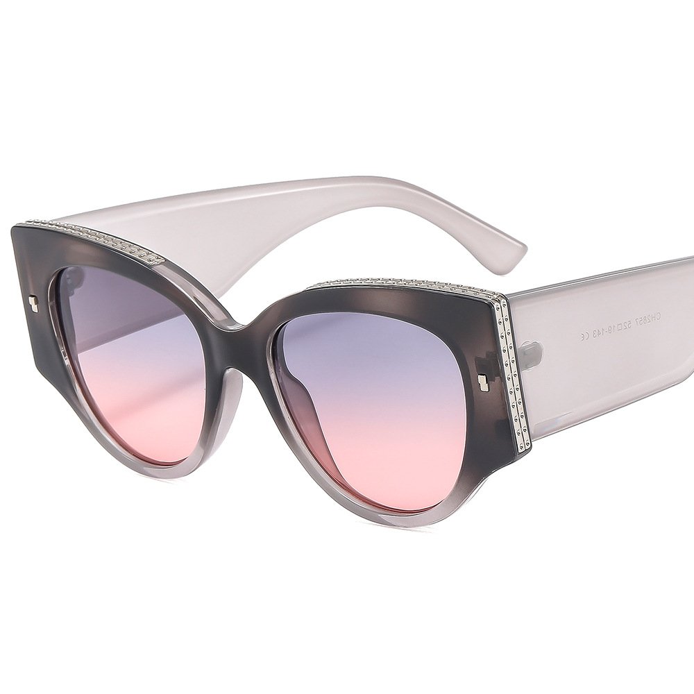2024 New Fashion Sunglasses Newest Women High Quality Retro Plastic Shades Small Women Cat Eye Sunglasses