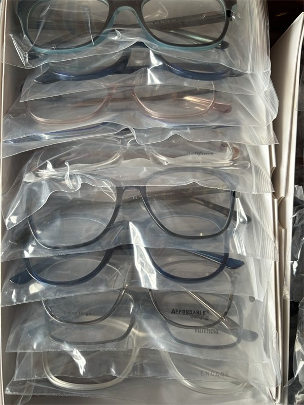 Optical Store Quality Eyeglasses Economic Assort Optical Frames TR90 CP Metallic Spectacles