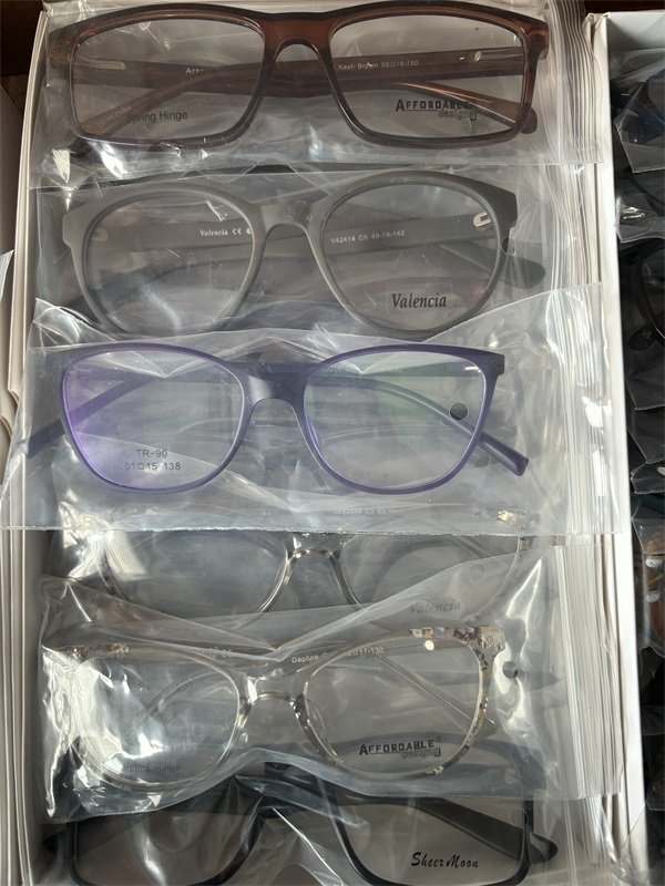 Optical Store Quality Eyeglasses Economic Assort Optical Frames TR90 CP Metallic Spectacles