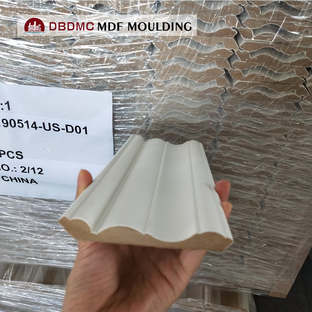 DBDMC Modern Design Decorative Wood and Polystyrene MDF Moulding Waterproof Wooden Frame Moulding for Villa Application