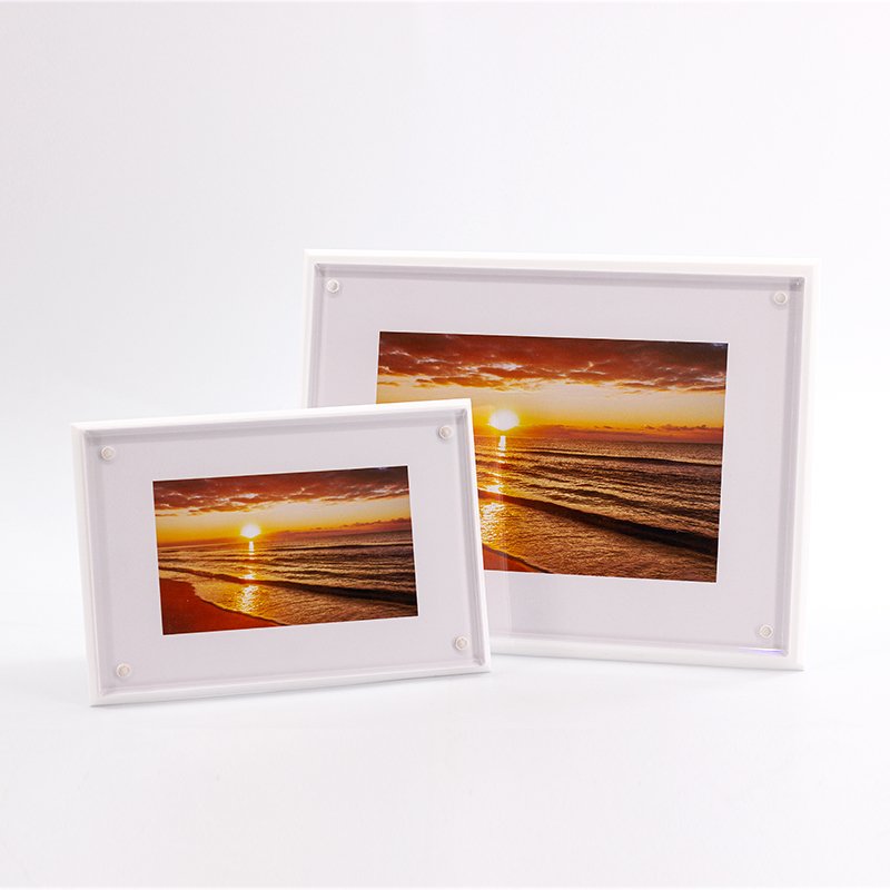 2020 New Style double-side magnetic Acrylic Photo Picture Frame for display sublimation glass