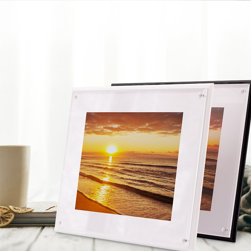2020 New Style double-side magnetic Acrylic Photo Picture Frame for display sublimation glass