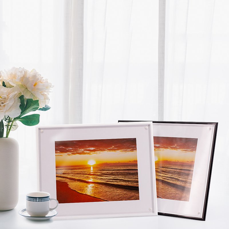 2020 New Style double-side magnetic Acrylic Photo Picture Frame for display sublimation glass