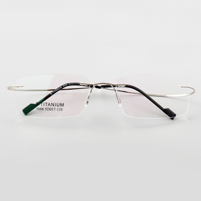 Popular 5018 Unisex Rimless glasses Rectangular Lens Multi Colors Optical Frames