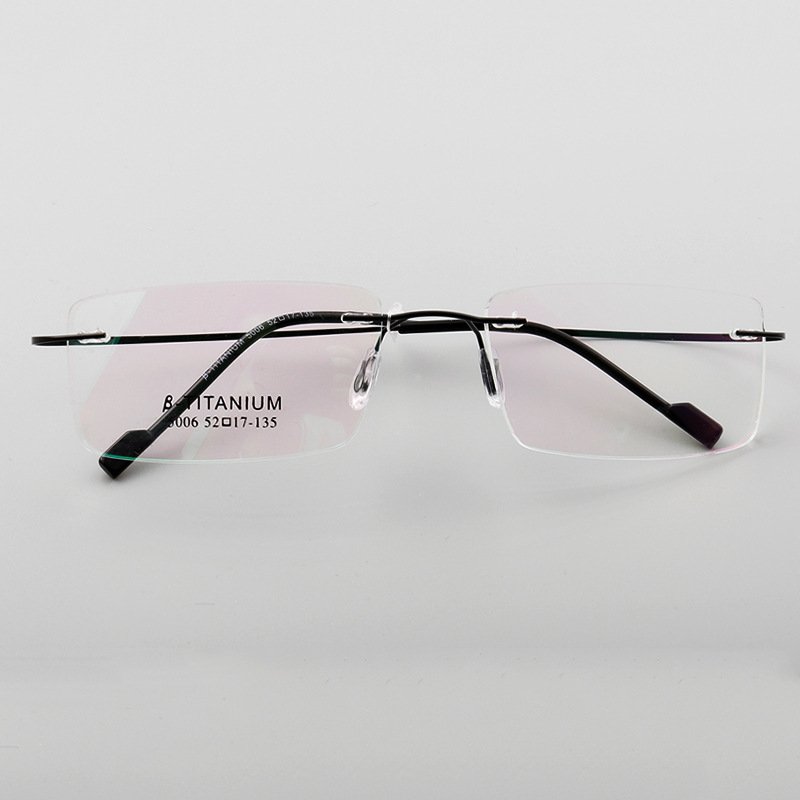 Popular 5018 Unisex Rimless glasses Rectangular Lens Multi Colors Optical Frames