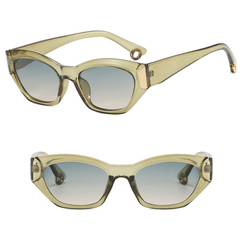DL GLASSES 2024 Retro Cat Eye Eyeglasses Trendy Irregular Frames High End Lunettes UV Protection Fashion Sunglasses Custom