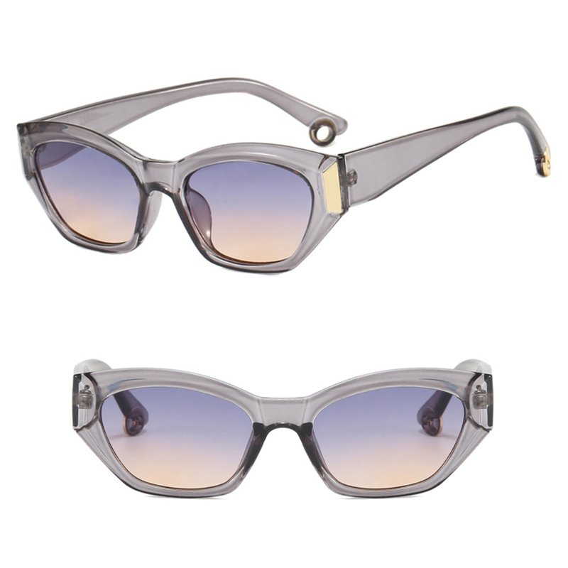 DL GLASSES 2024 Retro Cat Eye Eyeglasses Trendy Irregular Frames High End Lunettes UV Protection Fashion Sunglasses Custom