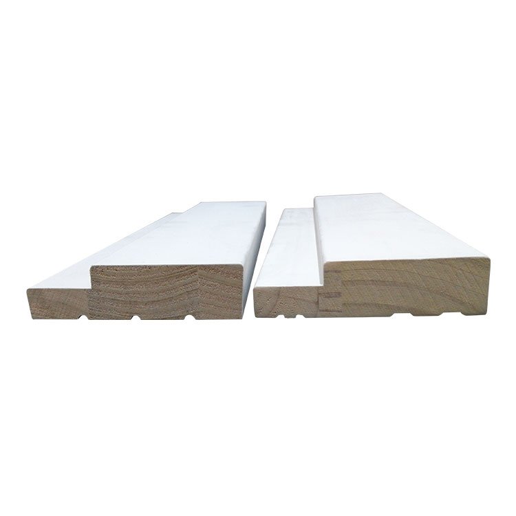 China Supplier White Waterproof Primed Door Jamb Moulding Wood Frame Moulding