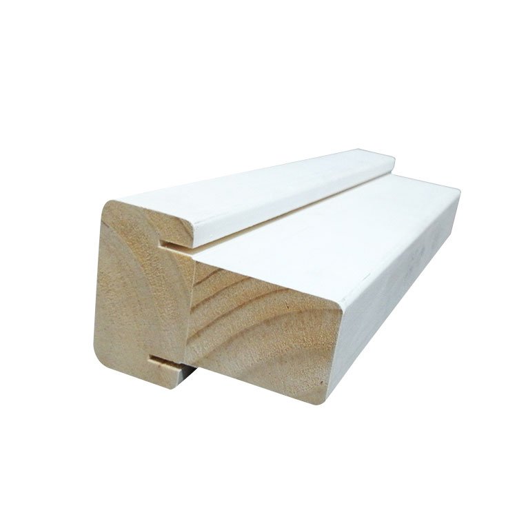 China Supplier White Waterproof Primed Door Jamb Moulding Wood Frame Moulding
