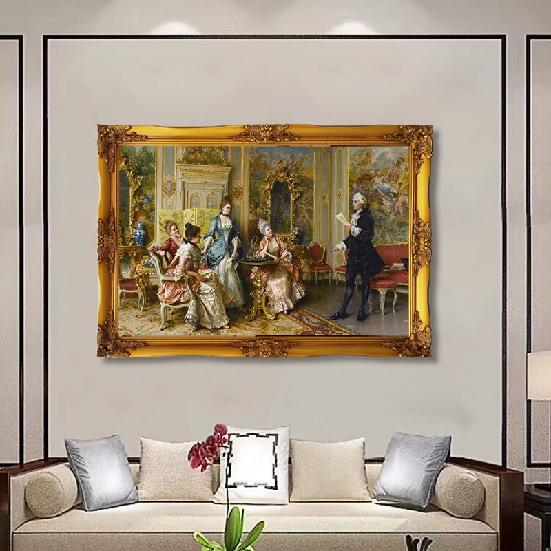 Custom Ornate Gold Wood Photo Frame Vintage Solid Wooden Frame Wall Photo Painting Moulding Antique Wood Frames For Pictures