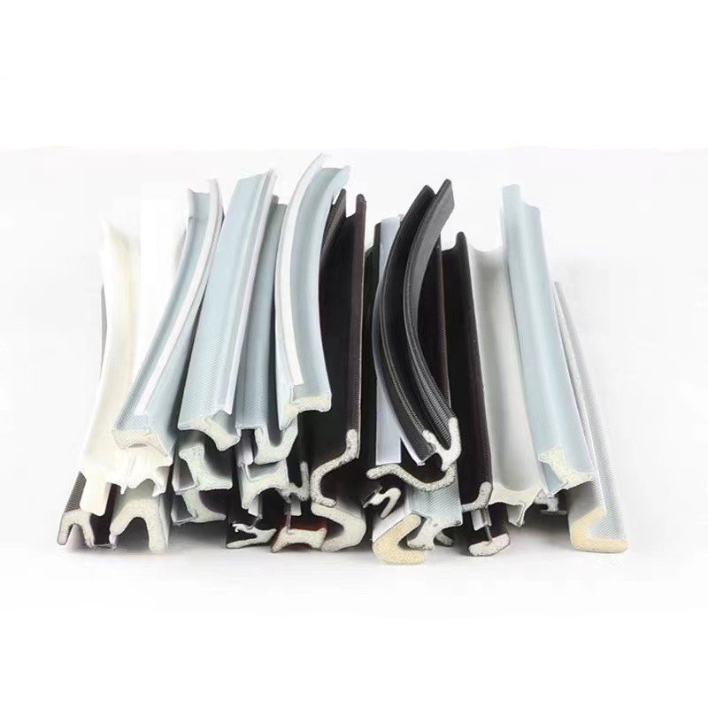 PU foam sponge interlocking self adhesive sealing strip wardrobe sliding door anti collision PU strip enveloped sealing strip