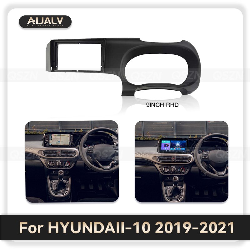 Aijia Manufacture Mould Design 2017-2021 For HYUNDAI I10 I30 9INCH LHD RHD Amplifiers Control Antenna Facial Frame Kit Dashboard