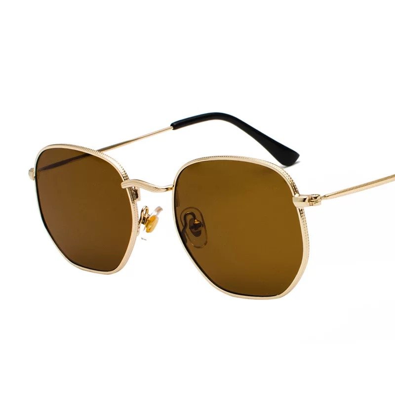 VIFF HM21177 Trendy UV400 Custom Logo Round Retro Frame Sunnis Shades Sun Glasses Women Sunglasses