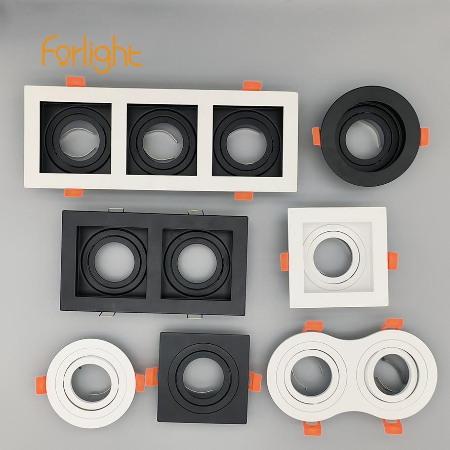 double twin gu10 mr16 aluminium adjustable spot cri95 0.5w led mr16 rgb cct smart gu10 skd mr16 mould