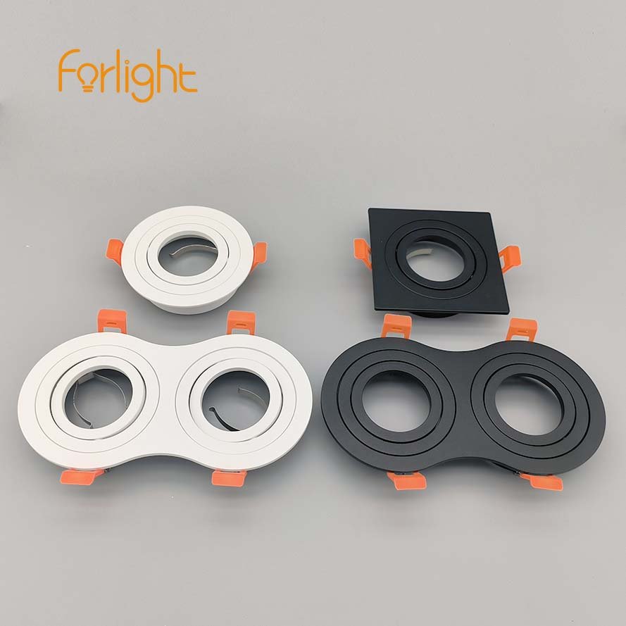 double twin gu10 mr16 aluminium adjustable spot cri95 0.5w led mr16 rgb cct smart gu10 skd mr16 mould