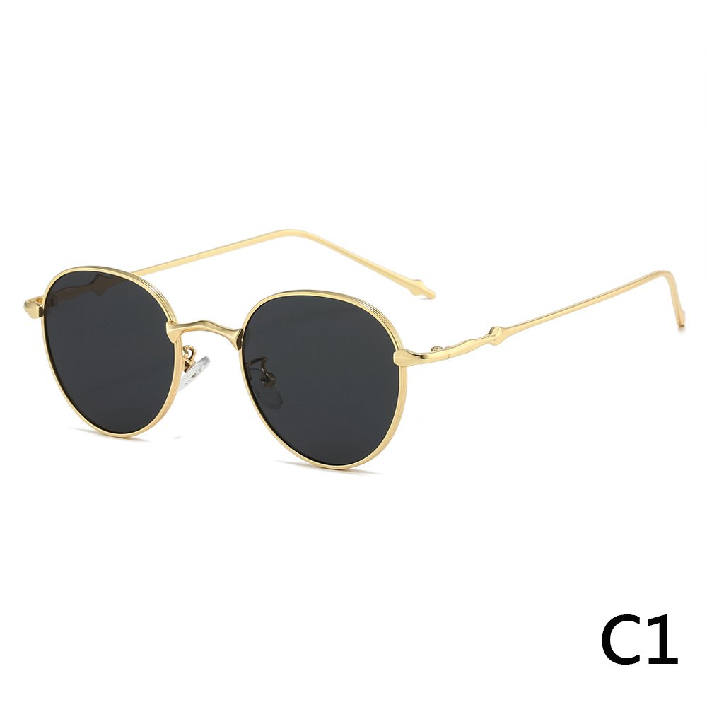 2024 Unisex Retro round Four-Leaf Star Fashion Sunglasses New Oval Style Geometric Pattern PC Frame Material Diamond Face Shape