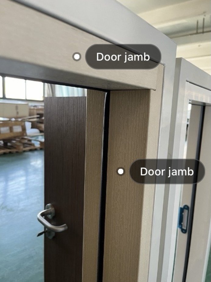 USA standard 4-9/16 wood grain composite vinyl door jamb laminated Wpc pvc Customized Door Frame light weight brick mould