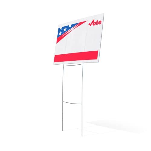 VIBE INK 24"x10" Heavy Duty Metal H-Stakes Frame Wire Stakes - Yard Sign Stake - Lawn Sign .