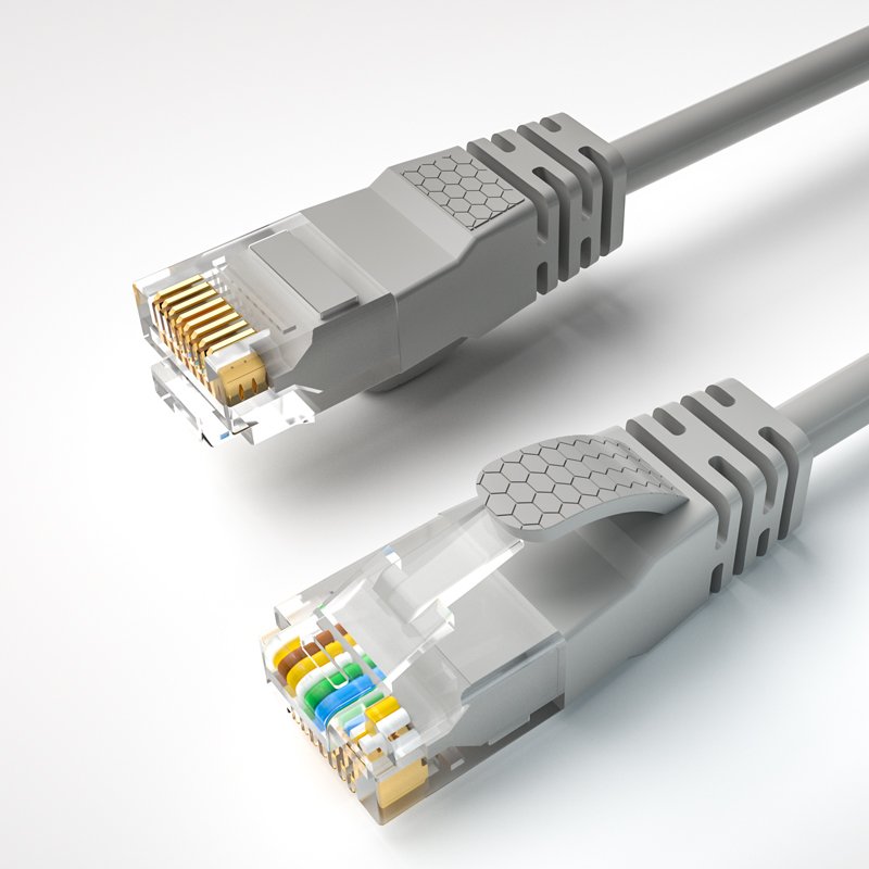 UTP Patch Cable Copper Conductor Premium Quality Pure Injection Moulding Cat6a PVC M12 Connector 8 Pin Cat 8 Sftp 288 Fibra 2.8