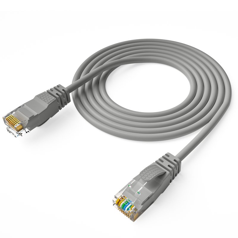 UTP Patch Cable Copper Conductor Premium Quality Pure Injection Moulding Cat6a PVC M12 Connector 8 Pin Cat 8 Sftp 288 Fibra 2.8