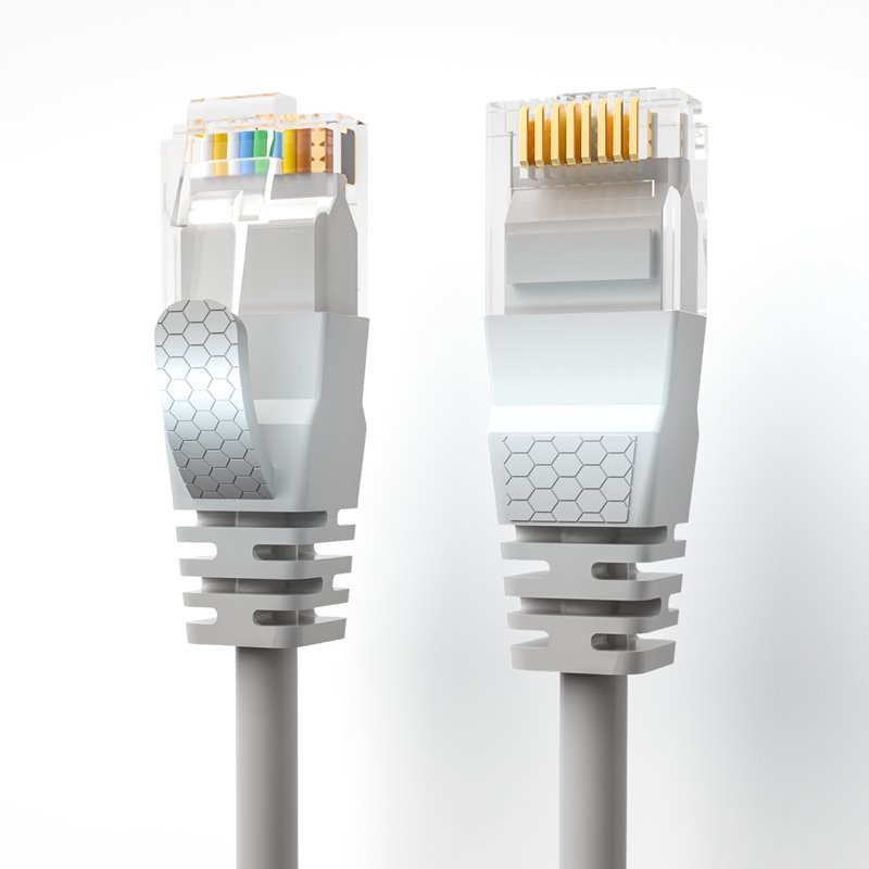UTP Patch Cable Copper Conductor Premium Quality Pure Injection Moulding Cat6a PVC M12 Connector 8 Pin Cat 8 Sftp 288 Fibra 2.8
