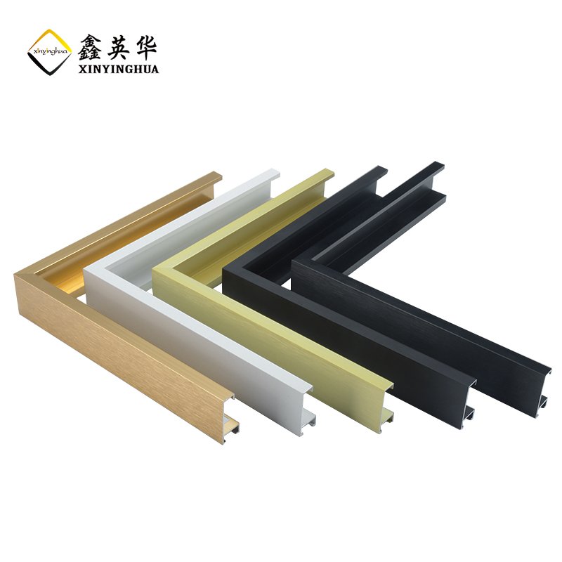 Factory Wholesale 4 colors House Decor White Gold Aluminum Photo Frame Picture Poster Frames Moulding Aluminum Profile