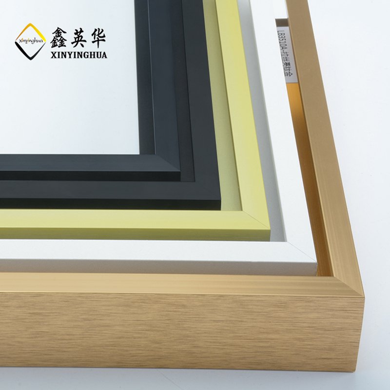 Factory Wholesale 4 colors House Decor White Gold Aluminum Photo Frame Picture Poster Frames Moulding Aluminum Profile