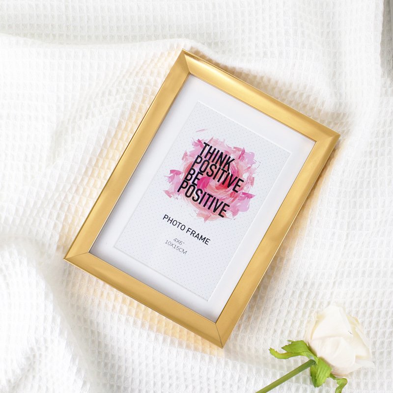Hot Selling Modern Gold Plastic 10x12 Inch Photo Frame Home Decor Hanging Wall Photo Frame