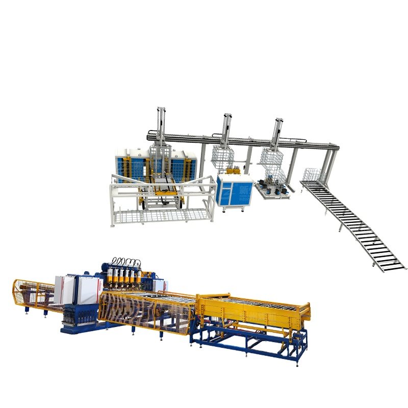 Manufacture Automatic Tank Cage Making Machines IBC Metallic Grid Mesh Punching Machine