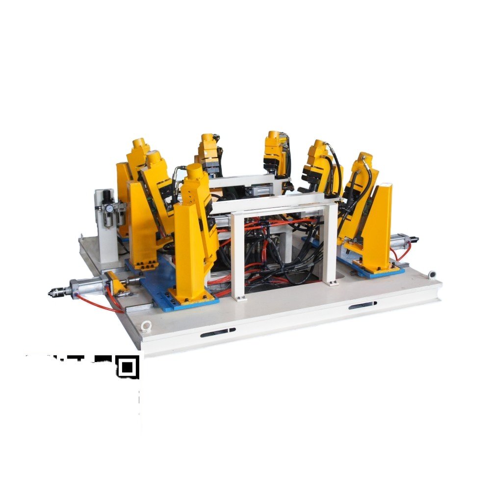 Manufacture Automatic Tank Cage Making Machines IBC Metallic Grid Mesh Punching Machine