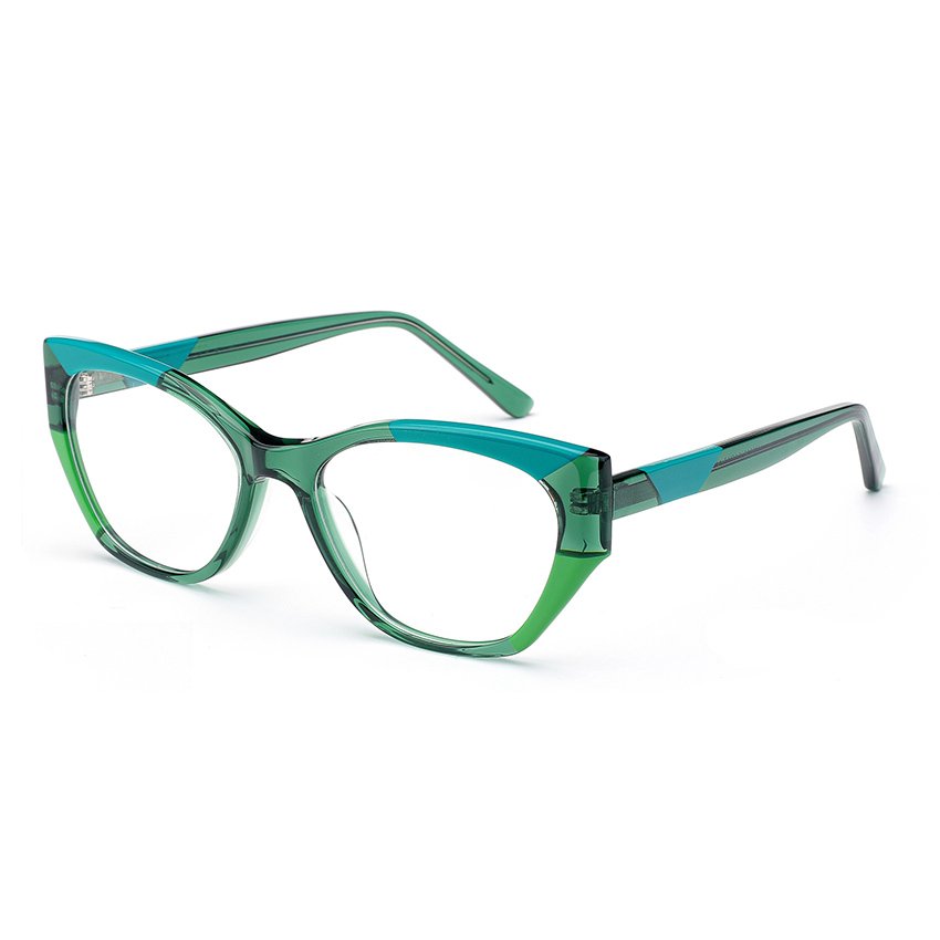 2024 Color Splicing LM2305 Fashion Men And Women Spot Acetate Optical Glasses Frame