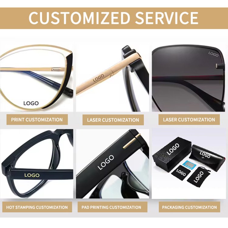 2024 Color Splicing LM2305 Fashion Men And Women Spot Acetate Optical Glasses Frame