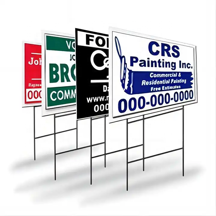 Factory Personalized Printing Outdoor Billboard Signage Waterproof Coroplast Correx Plastic Yard Sign