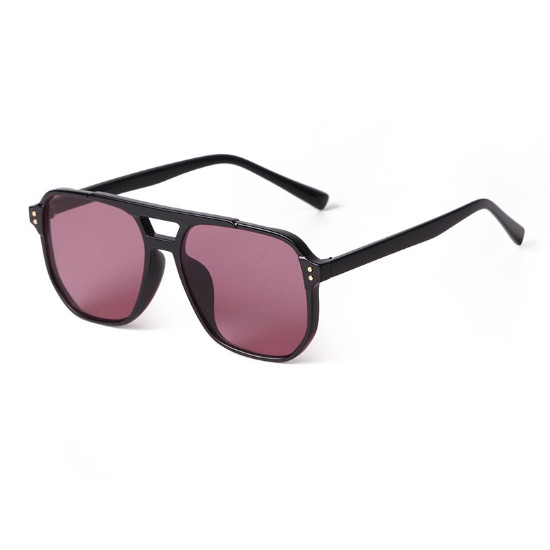Large frame square men's Sunglasses rivet decorative high-grade Sun glasses lady cycling windproof glasses