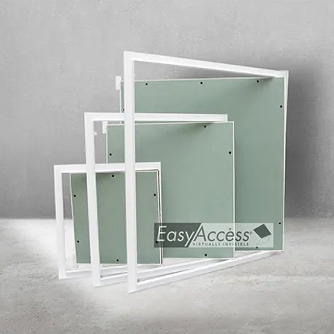 Bulk Supply Ceiling Access Panel - 450x450mm White Powder Coated Frame with Green MR Board