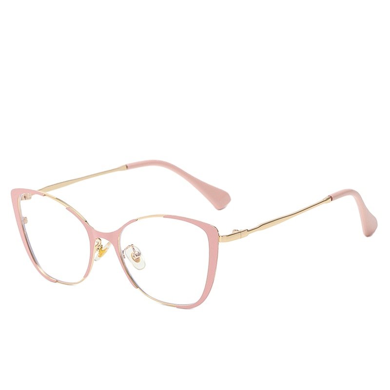 vintage metal private label optical frame protect eye healthy retro blue light blocking glasses for women
