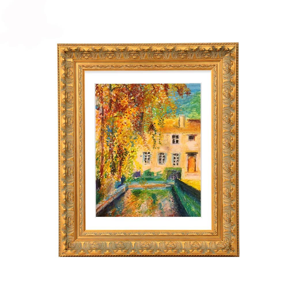 Custom Vintage Solid Wood Picture Photo Frames Painting Frame Moulding Wooden Customize Wooden Picture Frame with Led Lights