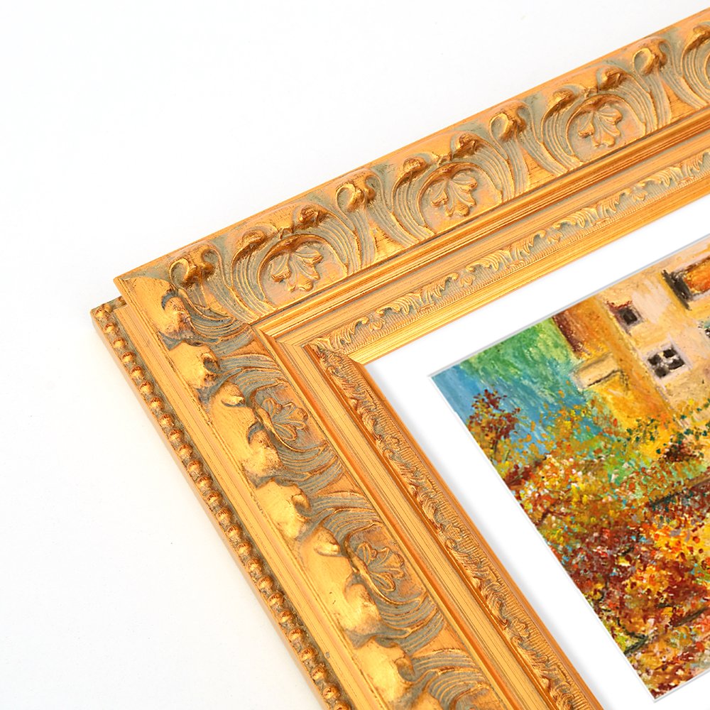 Custom Vintage Solid Wood Picture Photo Frames Painting Frame Moulding Wooden Customize Wooden Picture Frame with Led Lights