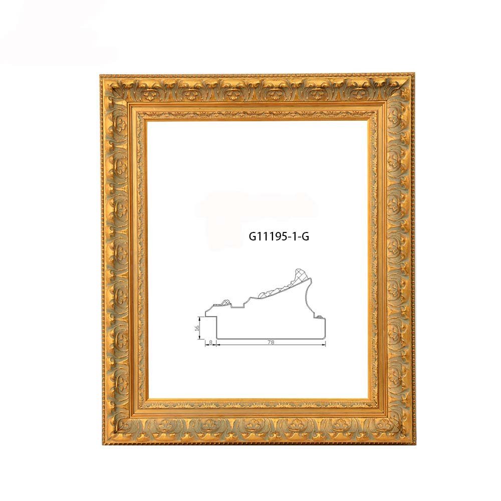 Custom Vintage Solid Wood Picture Photo Frames Painting Frame Moulding Wooden Customize Wooden Picture Frame with Led Lights
